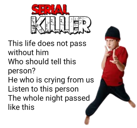 killer man attitude short poems
