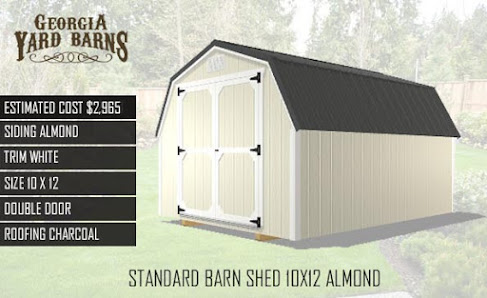 Standard Barn Shed 10 x 12 Almond