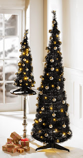 Black Pop-Up Christmas Tree