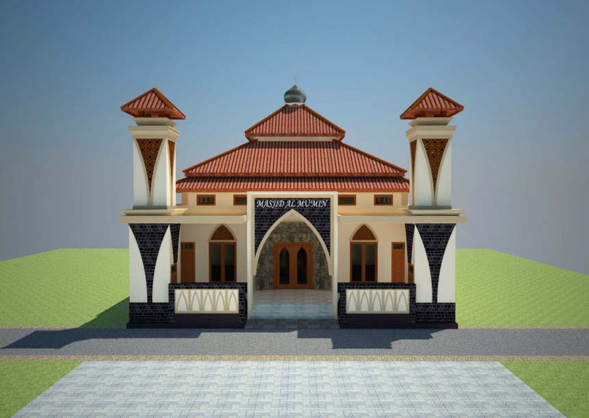 Contoh Gambar Desain Masjid Minimalis Dan Modern  Review 