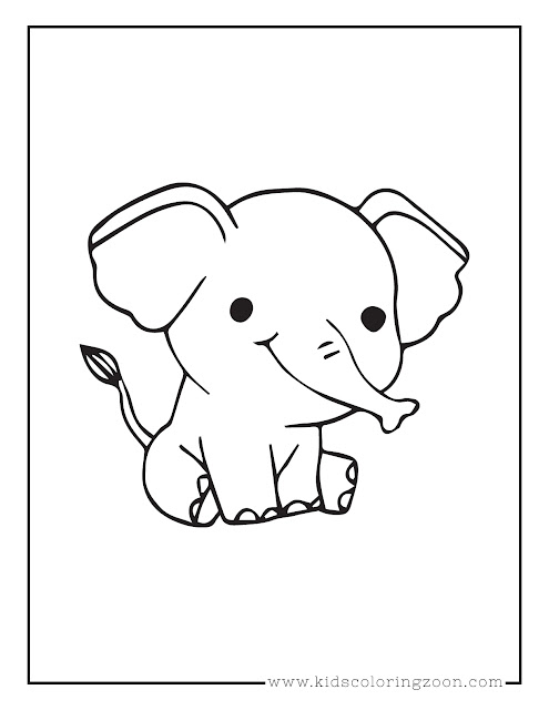 Free Printable Elephant Coloring Pages For Kids