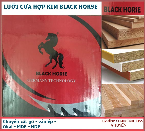 Lưỡi cưa cắt ván MDF MFC Black Horse 