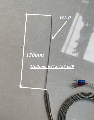 Sensor Đũa Ø 1.0 mm x 150 mm ( Cảm Biến Nhiệt Đũa 1.0x150 , 1x150   )