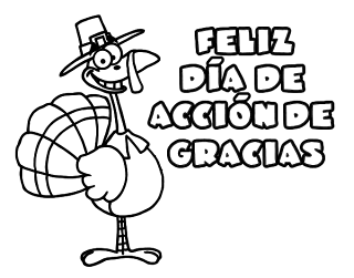 Dibujos Dia de Accion de Gracias para Colorear, parte 2