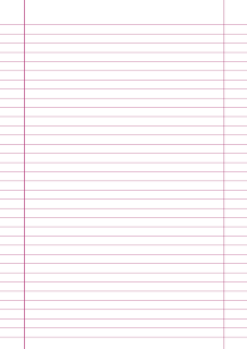 Baixar Folha de Papel Pautado Rosa em PDF para imprimir