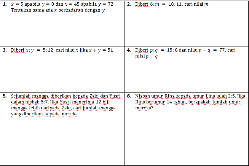 Cikgu Matematik: Latihan cuti sekolah tingkatan 2