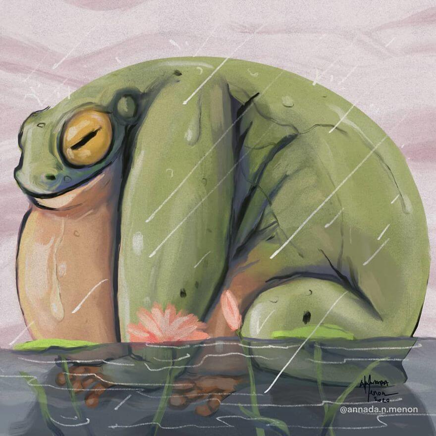 08-Ominous-frog-Digital-Art-Animals-Annada-Menon-www-designstack-co