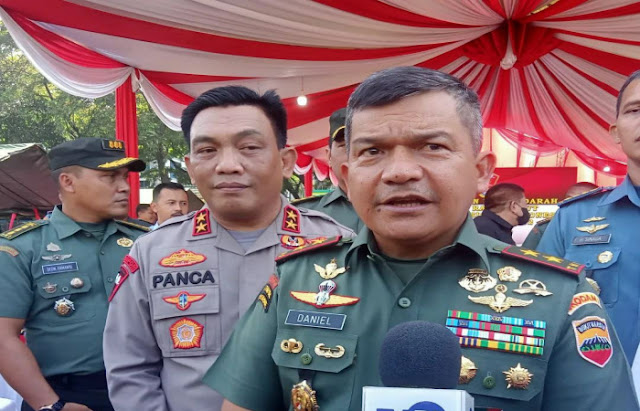 Jelang HUT TNI ke77, Dandim 0201/Medan Dampingi Pangdam Baksos Donor Darah 