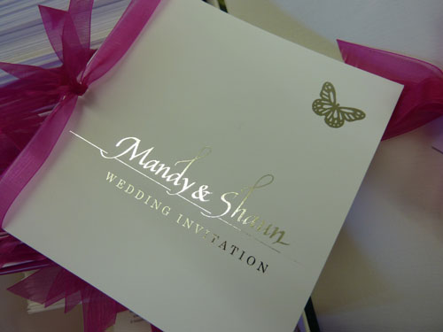 I've already blogged about these gorgeous Wedding Invitations over at my 
