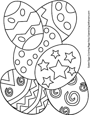 pictures of easter eggs to colour. pages and Color eggs using