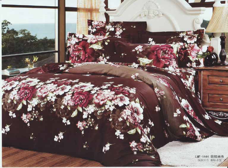  Sprei  Motif  Bunga Fanta Cocoa Galeri Lovina