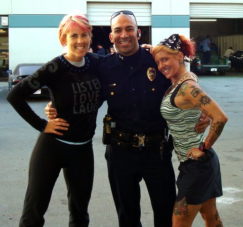 expect him to be a Police officer. He's totally Tattooed and crazy.