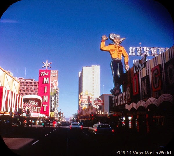 View-Master Las Vegas Nevada A159 Scene 1-2 Freemont Street by day