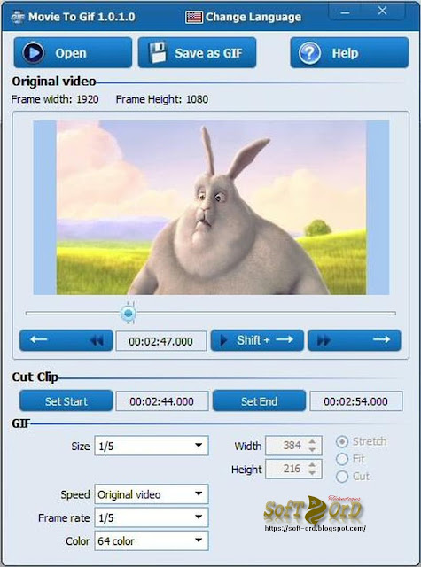 تحميل برنامجMovie To GIF 1.3.1.0   تحويل الفيديو الى صور متحركة جيف