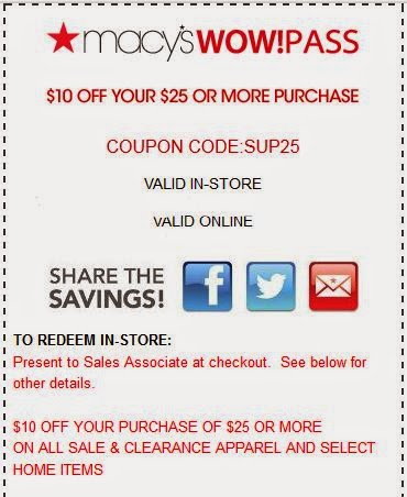 macys coupons