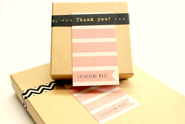 Gift packaging with washi decorative tape - Wish List: Catherine Masi