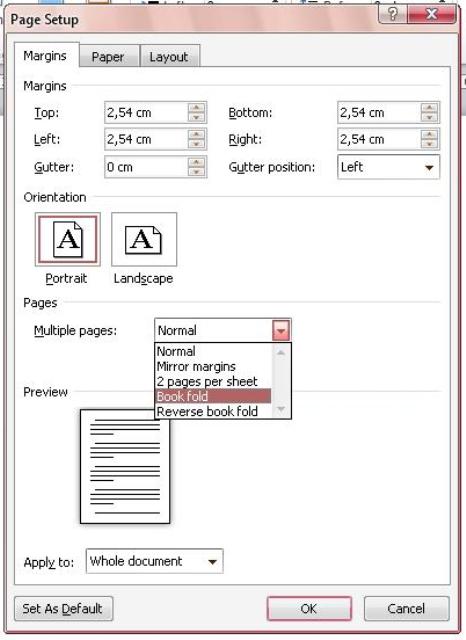 Cara layout model buku (buklet) pake office 2010