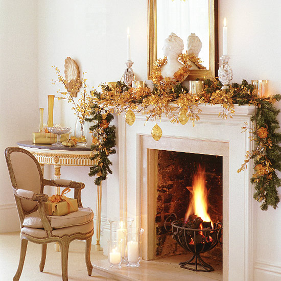 Christmas Fireplace Decoration, Xmas Fireplace Decorations