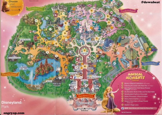 2014 Disneyland Paris Map