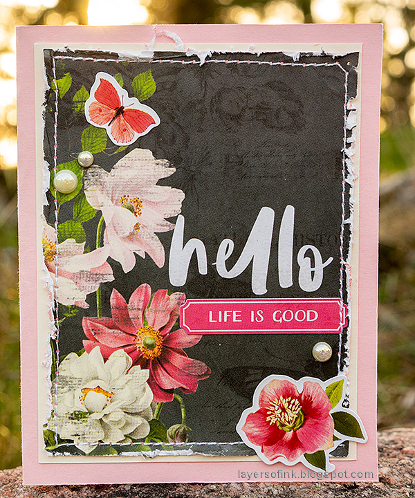 Layers of ink - Quick Floral Cards Tutorial by Anna-Karin Evaldsson. With Simon Says Stamp April Card Kit.