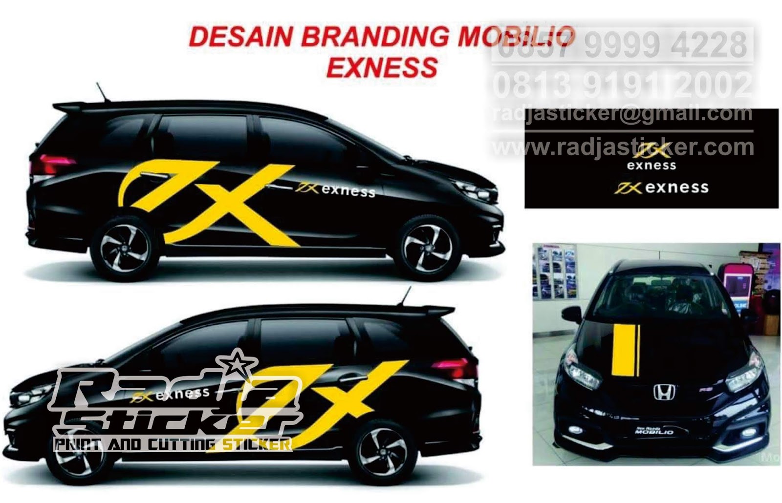 Wrapping Mobil Honda Mobilio Wrapping Mobil Tempat Wrapping Mobil Jogja Radja Sticker