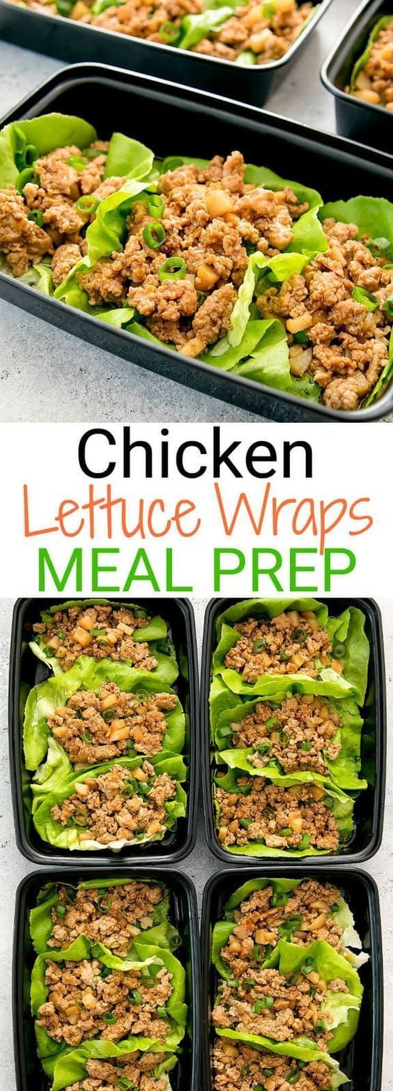 PF Chang's-style chicken lettuce wraps are a delicious, low carb and easy weekly meal prep.