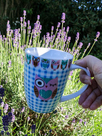 Cappuccino in einer Eulentasse