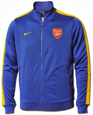 Jaket Grade Ori Nike Arsenal N98 Authentic Blue 2013/2014