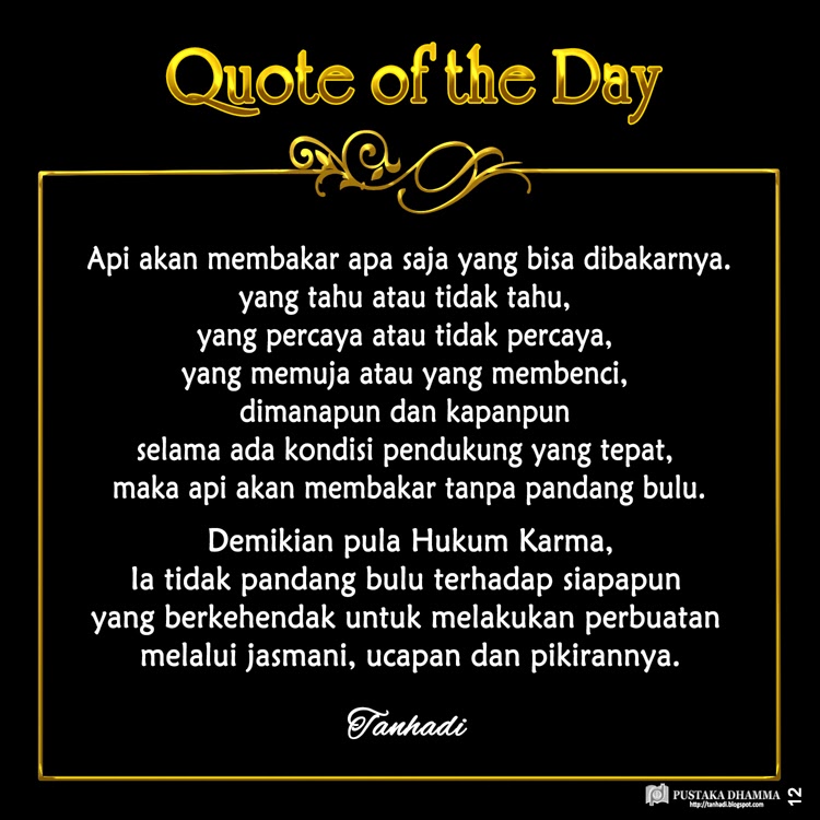 PUSTAKA DHAMMA Quote of the Day 3 