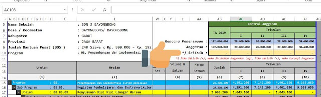 Aplikasi RKAS Manual Format Excel