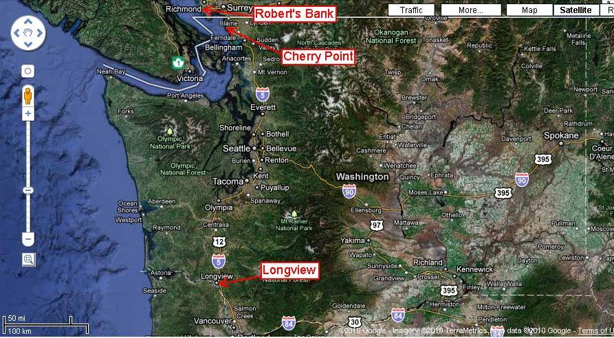 Coal Terminals in Washington State