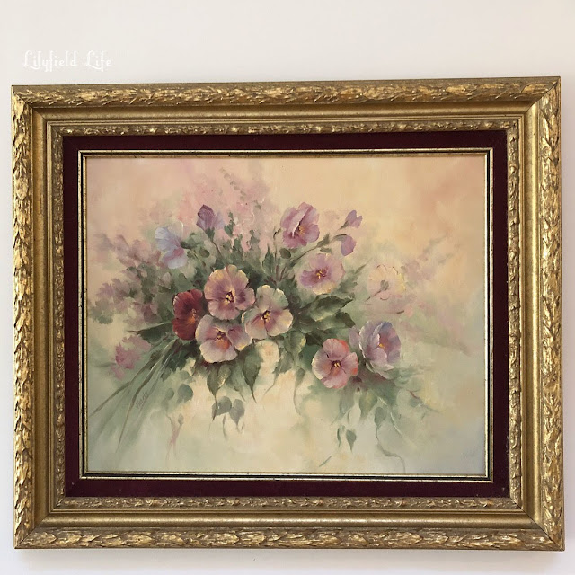 vintage painting flowers