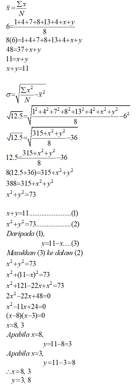 Matematik Tambahan: Statistik