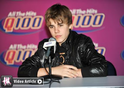Justin Bieber,American  singer, Tour Bus Stuffer