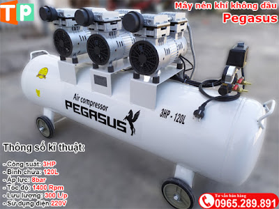 Máy nén khí không dầu Pegasus 3HP-120L