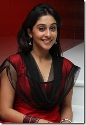 Actress Regina Cassandra in Red Salwar Kameez Stills
