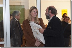 Paula Mantero junto a Daniel Blanco - Director General de Cultura y Educacón - 