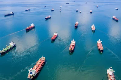 ships and water