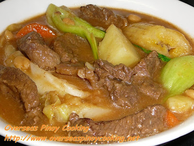 Beef Pochero with Baked Beans