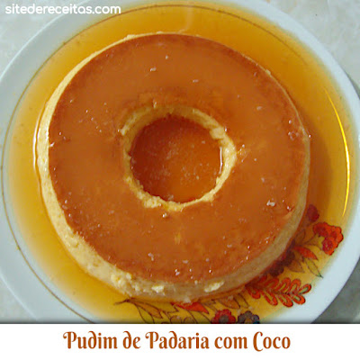 Pudim de Padaria com Coco