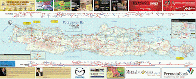 Peta Jalur Lebaran Mudik Gabungan 2009 Untuk Seluruh Indonesia (Jawa)