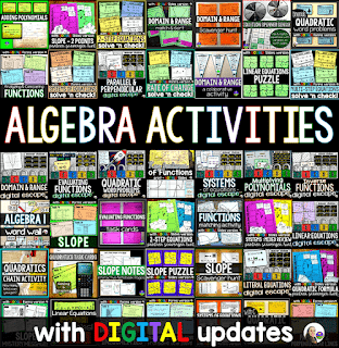 Algebra Activities Bundle