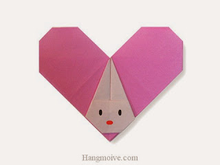 Cách gấp, xếp trái tim hình con thỏ bằng giấy origami - Video hướng dẫn xếp hình trái tim quà tặng - How to fold a Heart Rabbit
