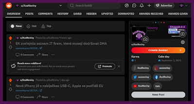 AzaNoviny Reddit (Profil)