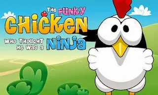 Screenshots of the Ninja Chicken for Android tablet, phone.
