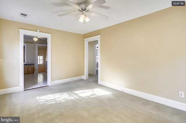 color photo of interior room, first floor, Sears Olivia at 512 N Kensington Street, Arlington, Virginia, now supersized