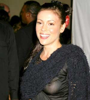 alyssa milano see thru