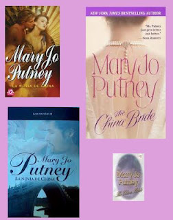 portadas de la novela romántica histórica La novia de China, de Mary Jo Putney