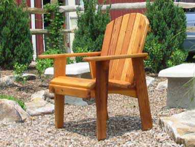 Example of a garden chair elegant wooden