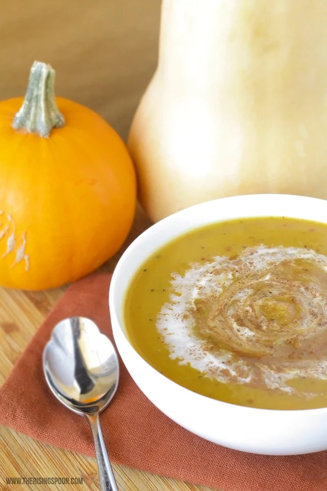 Roasted Butternut Squash Soup with Coconut Milk